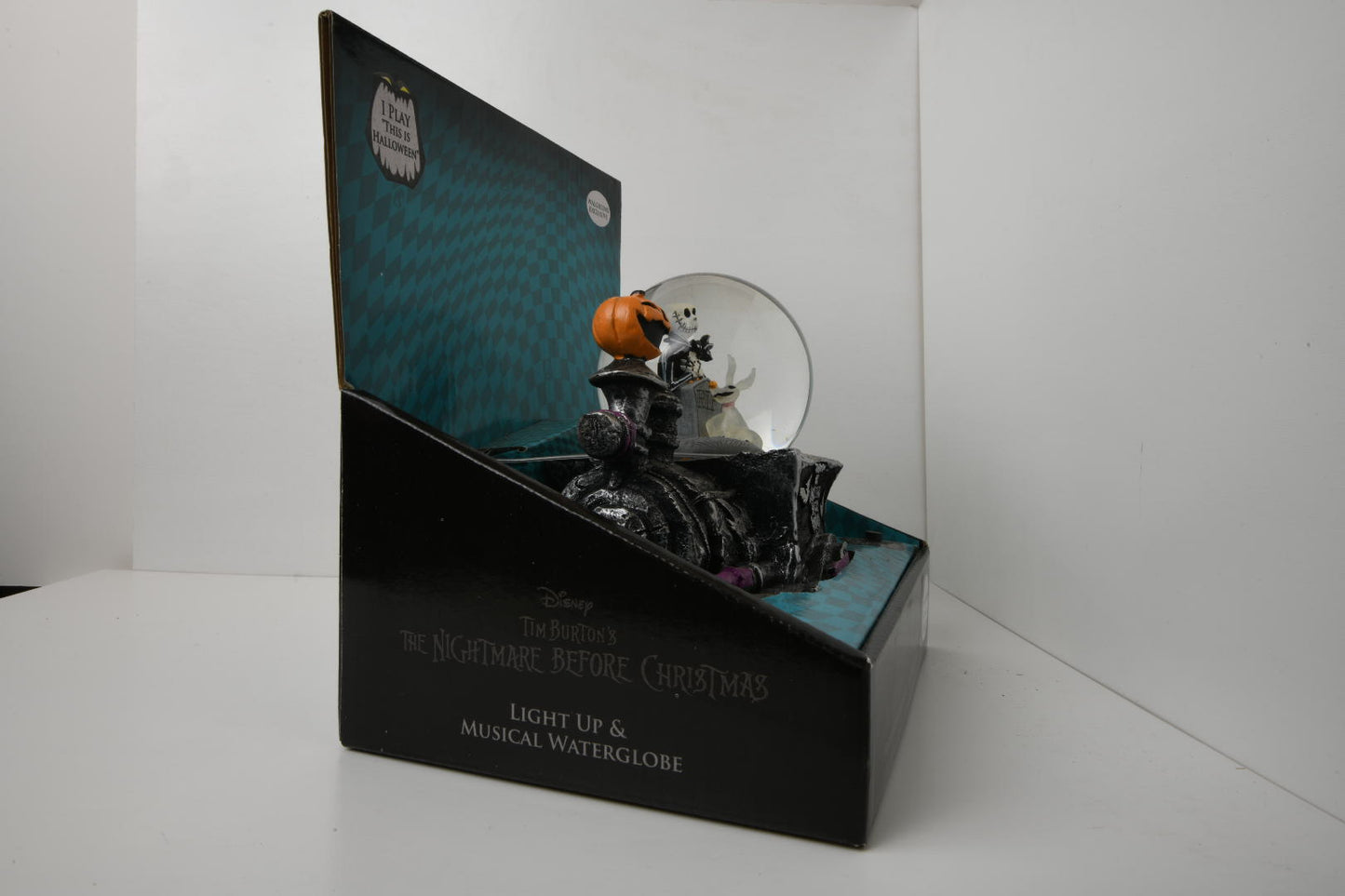 Disney Nightmare Before Christmas Light Up Musical WaterGlobe Jack Zero Car