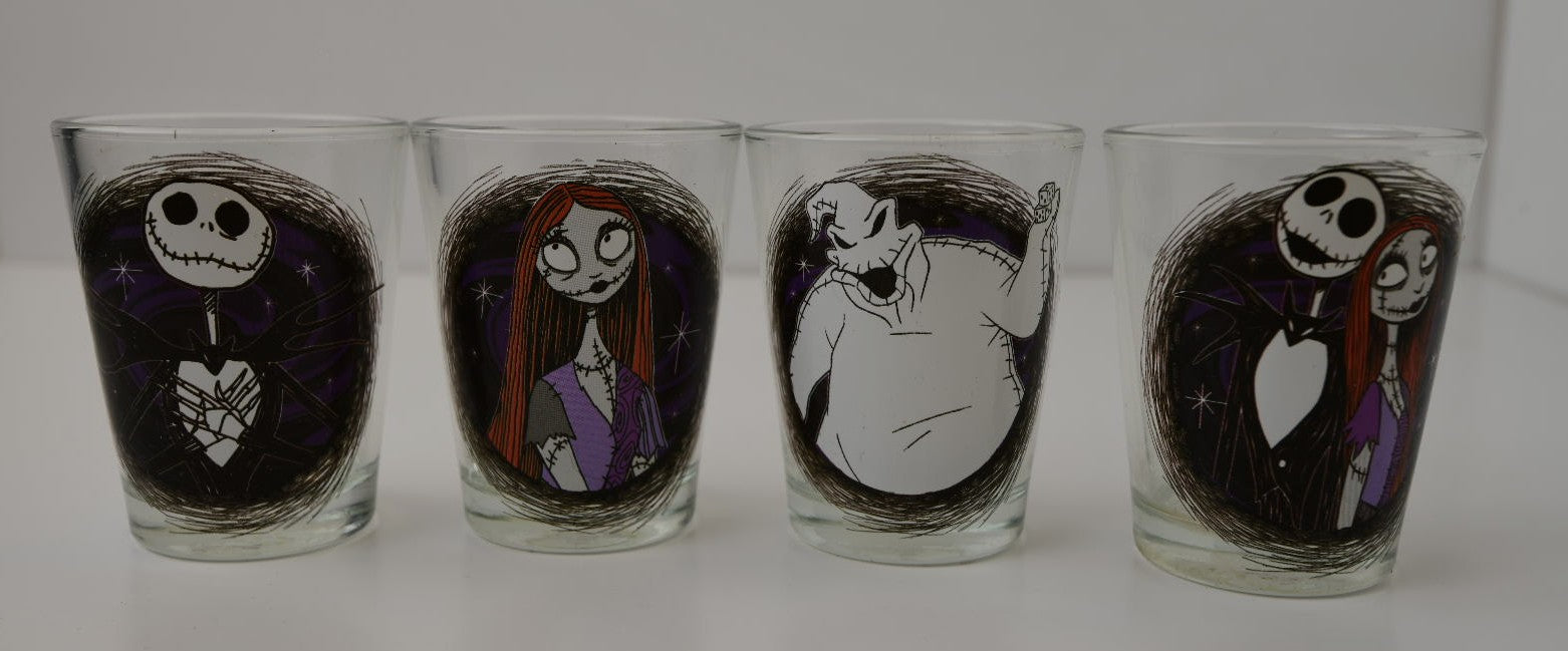 Nightmare Before Christmas Set of 4 Glasses