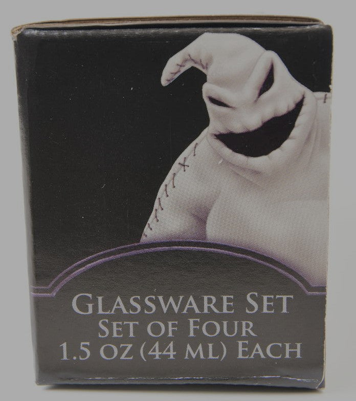 Disney Tim Burton's The Nightmare Before Christmas Shot Glass Set Of 4 New