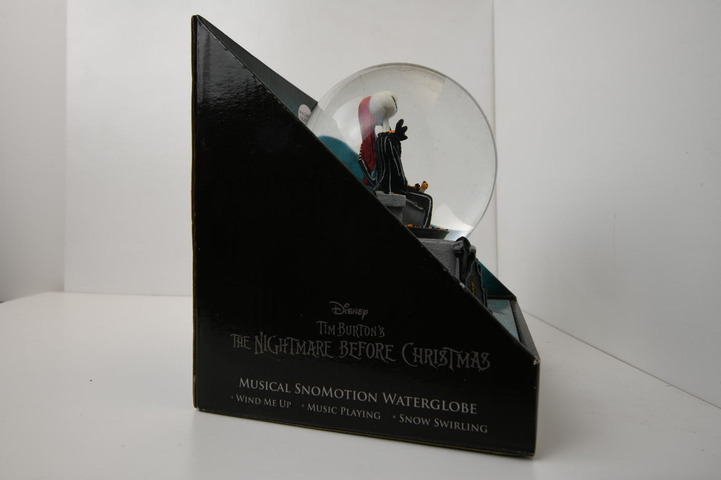 Disney Nightmare Before Christmas Snomotion Musical Water Globe Jack Sally Zero