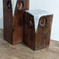 Set of 2 Rustic Primitive Wood Owl Decor Free Shipping! Pick Color