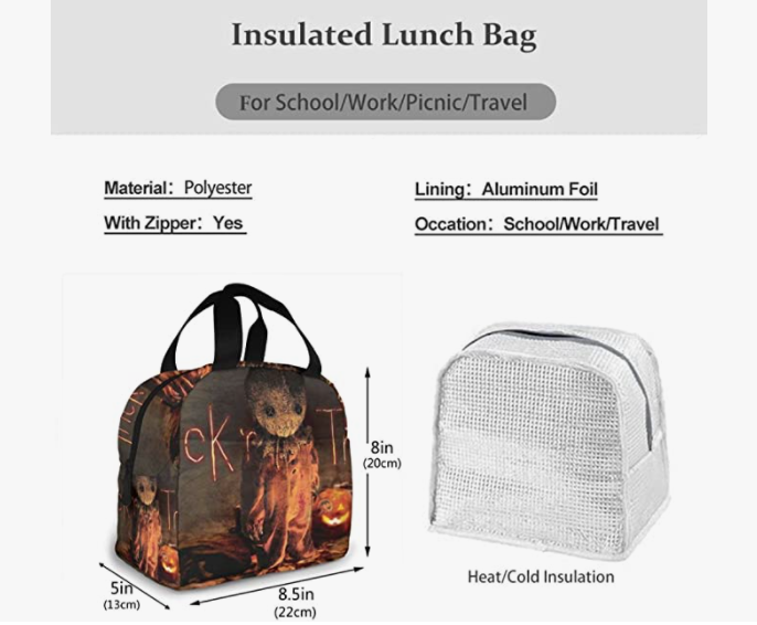 Sam-Trick 'r Treat Portable Insulated Lunch Bag